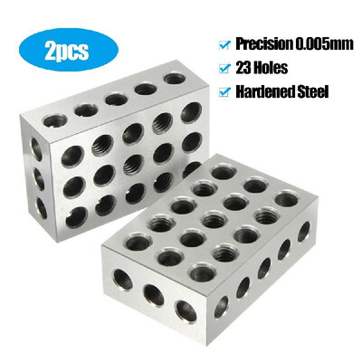 2pcs 25x50x75mm Blocks 23 Holes Parallel Clamping Block Lathe Tools Precision 0005mm
2pcs 25x50x75mm Blocks 23 Holes Parallel Clamping Block Lathe Tools Precision 0005mm