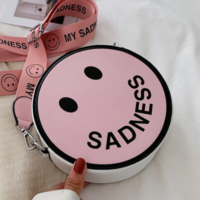 2019 new fashion cute smiling English girl students Hong Kong wind cute shoulder slung small round bag
2019 new fashion cute smiling English girl students Hong Kong wind cute shoulder slung small round bag