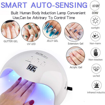 Toponeto LED UV 40W Nail Dryer Curing Gel Polish Lamp Light Curing Manicure Machine Nail
Toponeto LED UV 40W Nail Dryer Curing Gel Polish Lamp Light Curing Manicure Machine Nail