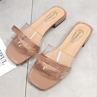 Slippers women summer womens shoes square head thick with a word womens fashion wear Korean transparent film sandals
Slippers women summer womens shoes square head thick with a word womens fashion wear Korean transparent film sandals