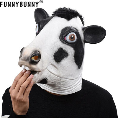 FUNNYBUNNY Novelty Halloween Costume Party Latex Cow Head Mask Cow Black Mask Halloween Mardi Gras Mask Party Mask
FUNNYBUNNY Novelty Halloween Costume Party Latex Cow Head Mask Cow Black Mask Halloween Mardi Gras Mask Party Mask