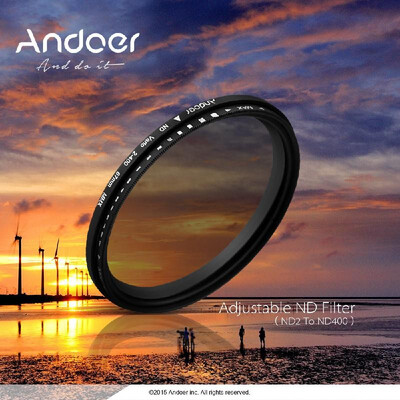 Andoer 58mm ND Fader Neutral Density Adjustable ND2 to ND400 Variable Filter for Canon Nikon DSLR Camera
Andoer 58mm ND Fader Neutral Density Adjustable ND2 to ND400 Variable Filter for Canon Nikon DSLR Camera