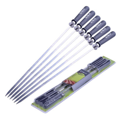 Barbecue Skewer Grilling Kabob Reusable Metal Skewers Heavy Duty Stainless Steel BBQ Shish Kabob Tools for Hot Dog Meats Fish Vege
Barbecue Skewer Grilling Kabob Reusable Metal Skewers Heavy Duty Stainless Steel BBQ Shish Kabob Tools for Hot Dog Meats Fish Vege
