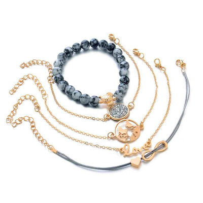 Bohemian Women Bracelets Set Bangles Girl Fashion Gold Color Strand Bracelets Sets Jewelry Party Gifts
Bohemian Women Bracelets Set Bangles Girl Fashion Gold Color Strand Bracelets Sets Jewelry Party Gifts