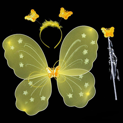 3Pcsset Cosplay Costume Lovely Clothing Princess Kids Girl Butterfly Wing Wand Headband Fairy Christmas Party Dress
3Pcsset Cosplay Costume Lovely Clothing Princess Kids Girl Butterfly Wing Wand Headband Fairy Christmas Party Dress