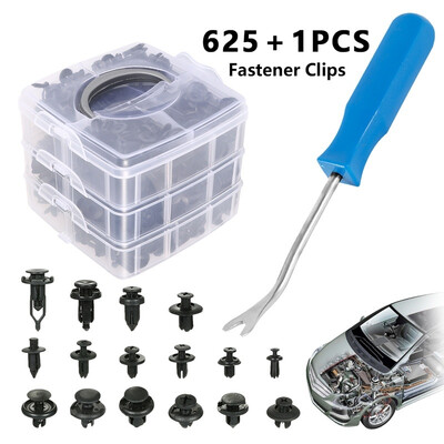 625Pcs Car Push Retainer Clips & Plastic Fasteners Kit - 16 Most Popular Sizes Auto Push Pin Rivets Set
625Pcs Car Push Retainer Clips & Plastic Fasteners Kit - 16 Most Popular Sizes Auto Push Pin Rivets Set