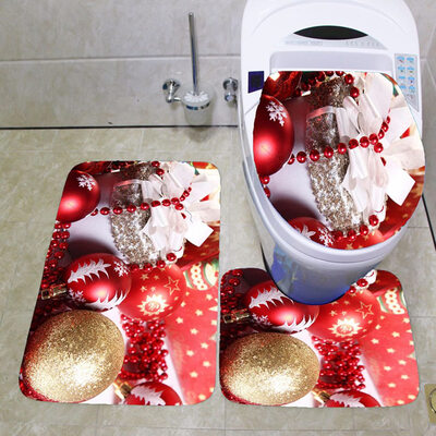 Christmas Santa Claus Cloth Toilet Foot Pad Cover Toilet Seat Cover Radiator Cap Cover Decorations Bathroom Set
Christmas Santa Claus Cloth Toilet Foot Pad Cover Toilet Seat Cover Radiator Cap Cover Decorations Bathroom Set
