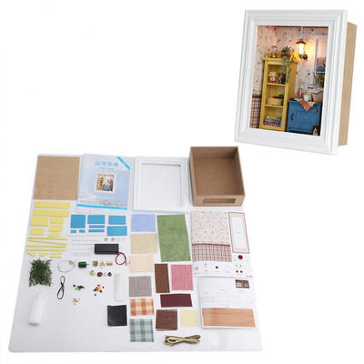 Greensen DIY Dollhouse Photo Frame Design Warm House Kit with Furniture Birthday Gifts Home Decoration 
Greensen DIY Dollhouse Photo Frame Design Warm House Kit with Furniture Birthday Gifts Home Decoration