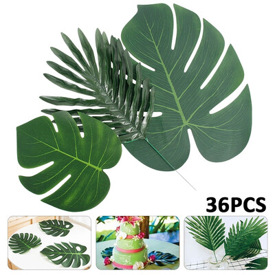 36pcs Hawaiian Tropical Faux Artificial Palm Leaves Decorations Summer Jungle Theme Party Supplies for Home
36pcs Hawaiian Tropical Faux Artificial Palm Leaves Decorations Summer Jungle Theme Party Supplies for Home