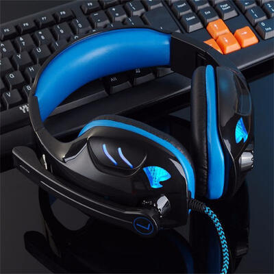 Universal USB Wired Headphone Folding Headband Headset With Microphone And Colorful LED Light For Computer
Universal USB Wired Headphone Folding Headband Headset With Microphone And Colorful LED Light For Computer