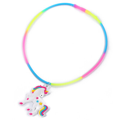 Cartoon Cute PVC Unicorn Rainbow Silicone Necklace Childrens Jewelry Party Supplies 14 Styles
Cartoon Cute PVC Unicorn Rainbow Silicone Necklace Childrens Jewelry Party Supplies 14 Styles