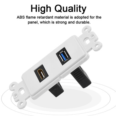 Greensen HDMI USB30 Two-in-one Integrated Multimedia Wall Panel Audio Video Socket Audio Video Socket Multimedia Panel Socket
Greensen HDMI USB30 Two-in-one Integrated Multimedia Wall Panel Audio Video Socket Audio Video Socket Multimedia Panel Socket