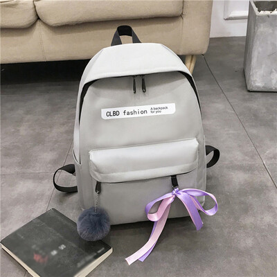 Tailored Fashion Student Canvas Bag Female Ribbon Shoulder Bag Casual Simple Backpack
Tailored Fashion Student Canvas Bag Female Ribbon Shoulder Bag Casual Simple Backpack