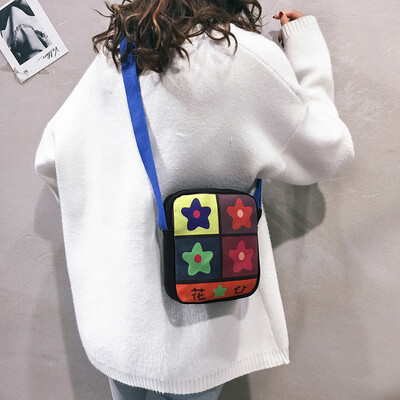 Small fresh flower bag female 2019 new Japanese&Korean Harajuku student shoulder Messenger bag chic wild canvas bag
Small fresh flower bag female 2019 new Japanese&Korean Harajuku student shoulder Messenger bag chic wild canvas bag