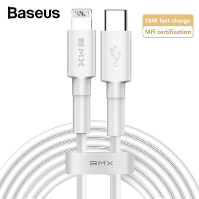 Baseus Type-C to iP 18W PD fast charging MFi official certification data cable for iPhone 11AirpodsiPad
Baseus Type-C to iP 18W PD fast charging MFi official certification data cable for iPhone 11AirpodsiPad