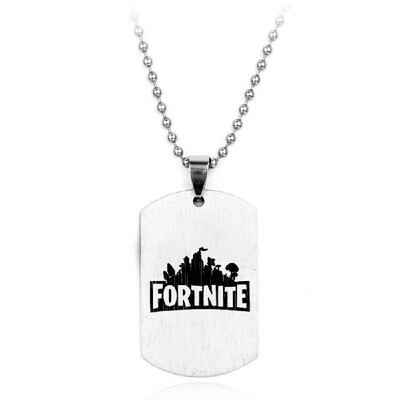 Game Peripheral Accessories Fortnite Logo Printing Necklace Stainless Steel Pendant Necklaces Beads Chain Men Women Memento Jewelr
Game Peripheral Accessories Fortnite Logo Printing Necklace Stainless Steel Pendant Necklaces Beads Chain Men Women Memento Jewelr