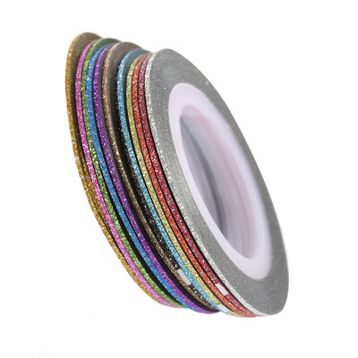 12Pcs Mixed Colors Nail Art Shiny Sticker Rolls Thin Striping Tape Glittery Line DIY Styling Nail Art Tips Decoration Sticker Fash
12Pcs Mixed Colors Nail Art Shiny Sticker Rolls Thin Striping Tape Glittery Line DIY Styling Nail Art Tips Decoration Sticker Fash