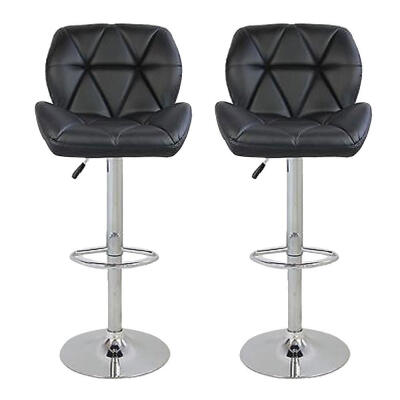 Set of 2 Adjustable Swivel Bar Stool Adjustable Height with Back Leather SeatBlack
Set of 2 Adjustable Swivel Bar Stool Adjustable Height with Back Leather SeatBlack