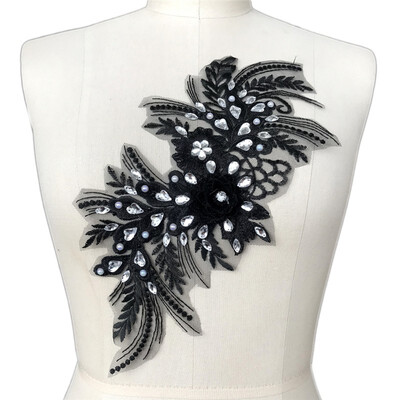3D Flower Black Pearl Mesh Lace Rhinestones Applique Sewing Trimmings for Clothes Bridal Gown Ribbon Lace Fabrics
3D Flower Black Pearl Mesh Lace Rhinestones Applique Sewing Trimmings for Clothes Bridal Gown Ribbon Lace Fabrics