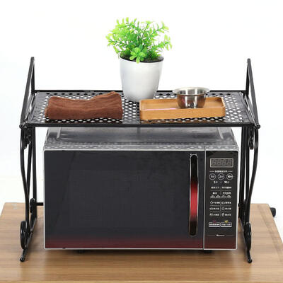 Black Iron Fashionable Folding Microwave Oven Rack Stand Kitchen Storage Shelf OrganizerFolding Microwave Oven Rack
Black Iron Fashionable Folding Microwave Oven Rack Stand Kitchen Storage Shelf OrganizerFolding Microwave Oven Rack