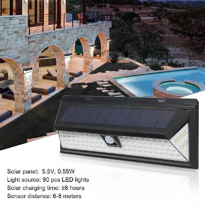 90LEDS180COB LEDS Solar Power PIR Motion Sensor 3 Modes Wall Light Outdoor Yard Garden Lamp Waterproof
90LEDS180COB LEDS Solar Power PIR Motion Sensor 3 Modes Wall Light Outdoor Yard Garden Lamp Waterproof