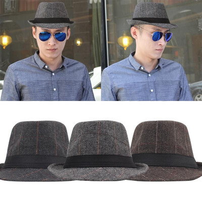Fashion Men Women England Retro Fedora Hat Plaid Pattern Pinched Crown Wide Brim Ribbon Jazz Panama Trilby Cap Bowler
Fashion Men Women England Retro Fedora Hat Plaid Pattern Pinched Crown Wide Brim Ribbon Jazz Panama Trilby Cap Bowler