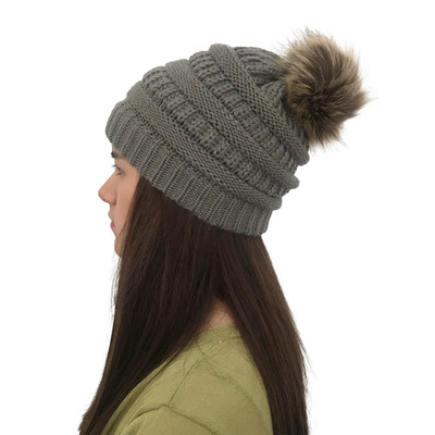 Tailored Women Autumn Winter Outdoor Faux Fur Ball Hats Crochet Knit Holey Beanie Cap
Tailored Women Autumn Winter Outdoor Faux Fur Ball Hats Crochet Knit Holey Beanie Cap