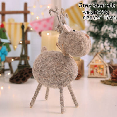 New Christmas Decoration Innovative Wool Felt Handmade Deer Doll Giftel Shopping Mall Window Wedding Home Decoration Accessories
New Christmas Decoration Innovative Wool Felt Handmade Deer Doll Giftel Shopping Mall Window Wedding Home Decoration Accessories