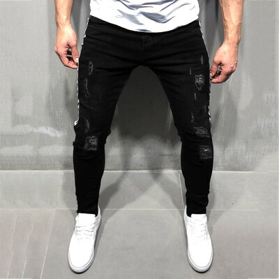 Gobestart Mens Fashion Denim Cotton Straight Hole Trouser Distressed Jeans Long Pant
Gobestart Mens Fashion Denim Cotton Straight Hole Trouser Distressed Jeans Long Pant