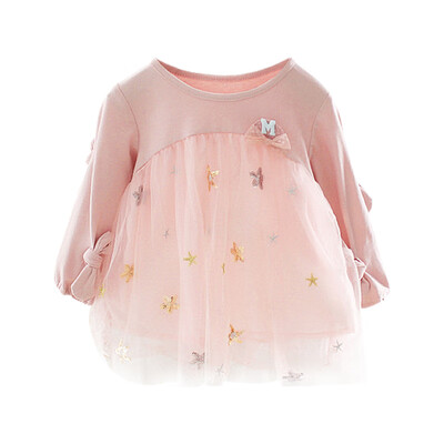 Baby Girl Dress 0-3T New Autumn Princess Style Mesh Stitching Toddler Girls Dress Fashion Trend Five-pointed Star Bow Dress
Baby Girl Dress 0-3T New Autumn Princess Style Mesh Stitching Toddler Girls Dress Fashion Trend Five-pointed Star Bow Dress