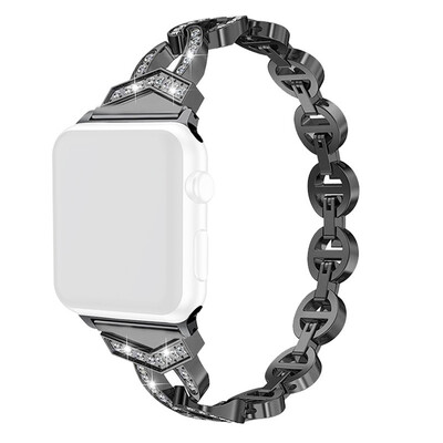 〖Follure〗Replacement Crystal Metal Watch Band Wrist Strap For Apple Watch Series 4244mm
〖Follure〗Replacement Crystal Metal Watch Band Wrist Strap For Apple Watch Series 4244mm