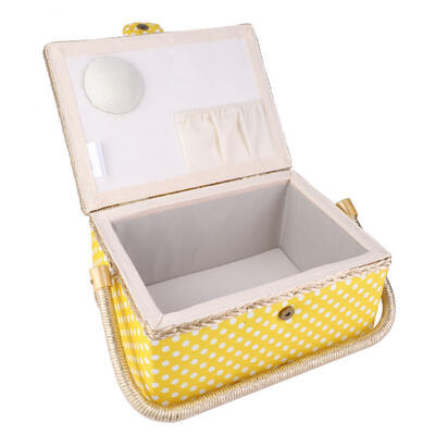 Greensen Handmade Sewing Basket Household Fabric Craft Thread Needle Storage Box Organizer Flip Type
Greensen Handmade Sewing Basket Household Fabric Craft Thread Needle Storage Box Organizer Flip Type