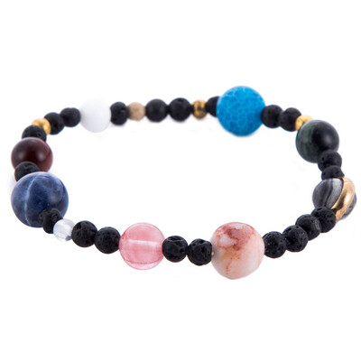 Universe Galaxy Nine Planets Bracelet Star Natural Stone Beads Elasticity Bracelet Unisex Pair Bracelet
Universe Galaxy Nine Planets Bracelet Star Natural Stone Beads Elasticity Bracelet Unisex Pair Bracelet