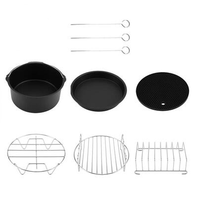 Greensen 6 in 1 Multifunctional Air Fryer Accessories Set Kit Parts Metal Holder Skewer Rack Cake Barrel
Greensen 6 in 1 Multifunctional Air Fryer Accessories Set Kit Parts Metal Holder Skewer Rack Cake Barrel