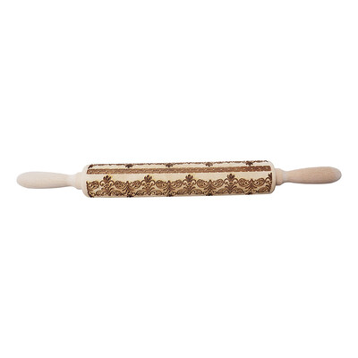 Toponeto Christmas Rolling Pin Engraved Carved Wood Embossed Rolling Pin Kitchen Tool
Toponeto Christmas Rolling Pin Engraved Carved Wood Embossed Rolling Pin Kitchen Tool