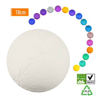 3D Printing Earth Light USB Rechargeable Remote Control 16-Color Dimmable Night Lamp Bedroom Decor with Wooden Stand
3D Printing Earth Light USB Rechargeable Remote Control 16-Color Dimmable Night Lamp Bedroom Decor with Wooden Stand