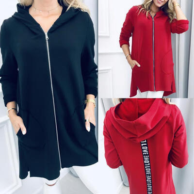 XL Women&39s Long Sleeve Hooded Jacket Medium Length Zipper-up Outerwear Coat with Pockets BlackRed
XL Women&39s Long Sleeve Hooded Jacket Medium Length Zipper-up Outerwear Coat with Pockets BlackRed