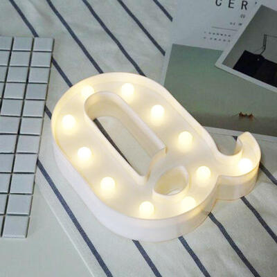 DIY English Letter Q Shape LED Night Light Lamp Symbol Modeling Lamp For Birthday Wedding Marriage Proposal Decor
DIY English Letter Q Shape LED Night Light Lamp Symbol Modeling Lamp For Birthday Wedding Marriage Proposal Decor