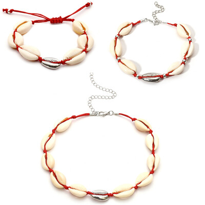 Hawaiian Sea Shell Choker Women Necklace Bracelet Anklet Jewelry set Bohemian Turkish Gold Foot Chain Collar Chocker 2018
Hawaiian Sea Shell Choker Women Necklace Bracelet Anklet Jewelry set Bohemian Turkish Gold Foot Chain Collar Chocker 2018