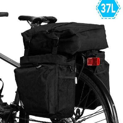 3-IN-1 Multi-functional Bike Pannier MTB Road Bike Rear Seat Trunk Bag Bicycle Cycling Cargo Carrier 37L
3-IN-1 Multi-functional Bike Pannier MTB Road Bike Rear Seat Trunk Bag Bicycle Cycling Cargo Carrier 37L