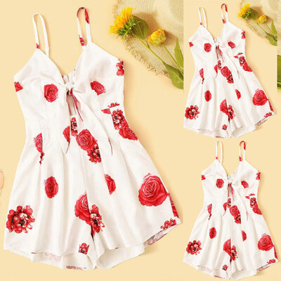 Starmoon Fashion Women Casual Camis Floral Printed Bow Knot Zipper Jumpsuit Playsuit
Starmoon Fashion Women Casual Camis Floral Printed Bow Knot Zipper Jumpsuit Playsuit