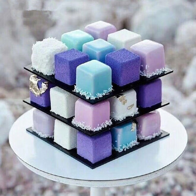 Gobestart 3D Metal Cube Cake Mold Three-layer Rotation Mousse Cake Dessert Bake Mold Tool
Gobestart 3D Metal Cube Cake Mold Three-layer Rotation Mousse Cake Dessert Bake Mold Tool