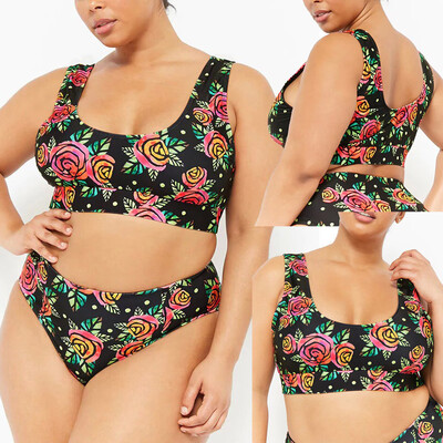 Roseonmyhand Plus Size Solid Bikini Push-Up Pad Swimwear Bathing Swimsuit Beachwear Set
Roseonmyhand Plus Size Solid Bikini Push-Up Pad Swimwear Bathing Swimsuit Beachwear Set
