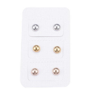 304 Stainless Steel Ear Studs Half RoundDome Mixed Color 15mm Pin 09mm 3pairscard
304 Stainless Steel Ear Studs Half RoundDome Mixed Color 15mm Pin 09mm 3pairscard