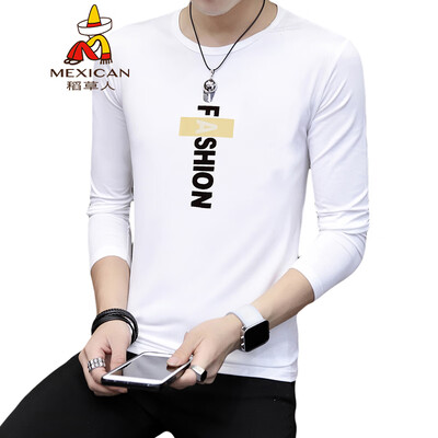Scarecrow MEXICAN long-sleeved T-shirt male Korean version of the round neck printing Slim fashion type trend casual personality autumn clothing wild t-shirt bottoming shirt clothes mens white 2XL
Scarecrow MEXICAN long-sleeved T-shirt male Korean version of the round neck printing Slim fashion type trend casual personality autumn clothing wild t-shirt bottoming shirt clothes mens white 2XL