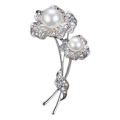 Personality brooch female fashion flower imitation pearl brooch suit sweater chain dual-use pin with accessories
Personality brooch female fashion flower imitation pearl brooch suit sweater chain dual-use pin with accessories