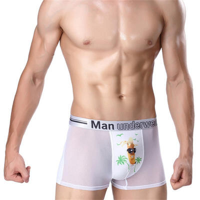 Mens Modal Sexy Silk Printing Breathable Boxers Underwear Taste 3D Banana Pattern 6 Colors Optional
Mens Modal Sexy Silk Printing Breathable Boxers Underwear Taste 3D Banana Pattern 6 Colors Optional