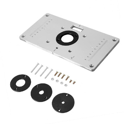 Aluminum Alloy Router Table Insert Plate 235mm x 120mm x 8mm Carpenter Trimming Machine Flip Chip Board for Woodworking Benches
Aluminum Alloy Router Table Insert Plate 235mm x 120mm x 8mm Carpenter Trimming Machine Flip Chip Board for Woodworking Benches