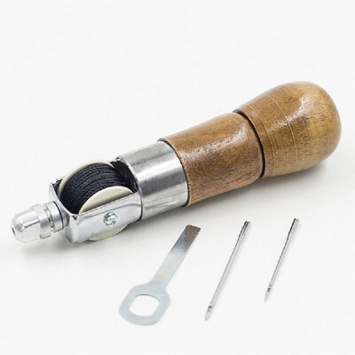 Practical Portable Mini DIY Leather Craft Tool Carving Wax Line Hand Stitching Machine Hand Sewing Machine Gadget
Practical Portable Mini DIY Leather Craft Tool Carving Wax Line Hand Stitching Machine Hand Sewing Machine Gadget