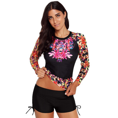 Saidsome Women Floral Print Quick-drying Surfing Swimwear Sport Two Piece Shorts Swimsuit
Saidsome Women Floral Print Quick-drying Surfing Swimwear Sport Two Piece Shorts Swimsuit